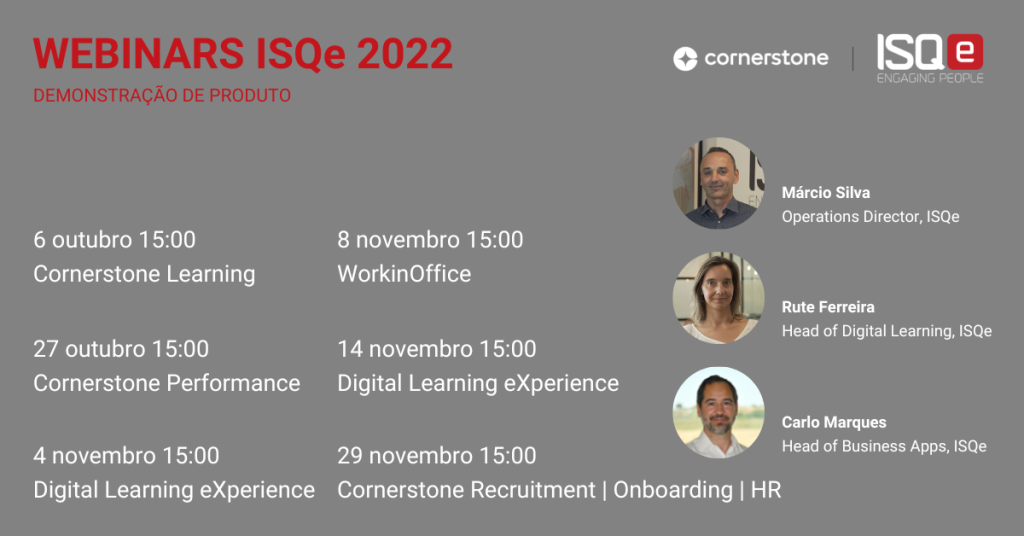 Webinars ISQe 2022
